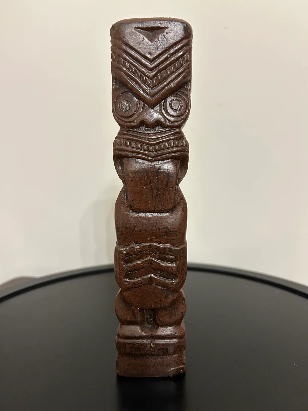 🇨🇦Vintage Carved Tiki-Style Candle – Decorative Wax Figurine 8” thumbnail