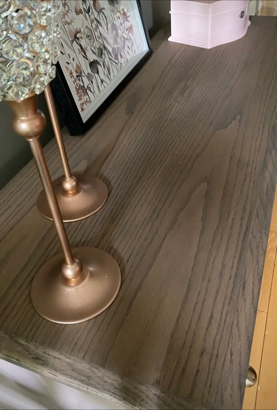 ✨Stunning Restored Solid Wood Dresser and matching End Table✨ image indicator(3)
