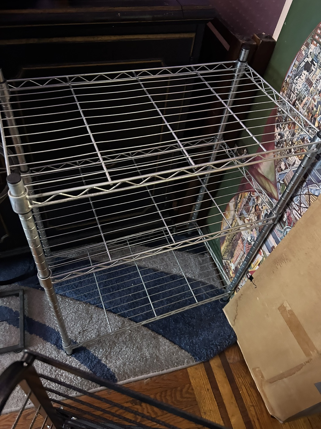Chrome Wire Shelving Unit