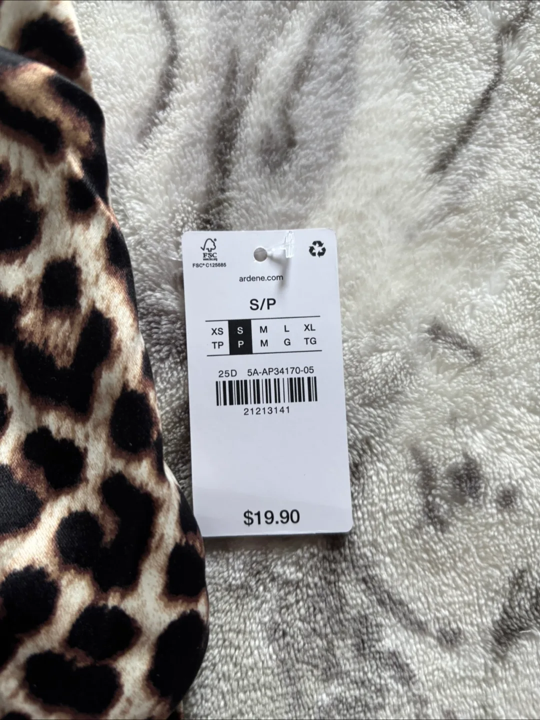 Leopard Print Satin Handkerchief Tube Top image indicator(7)