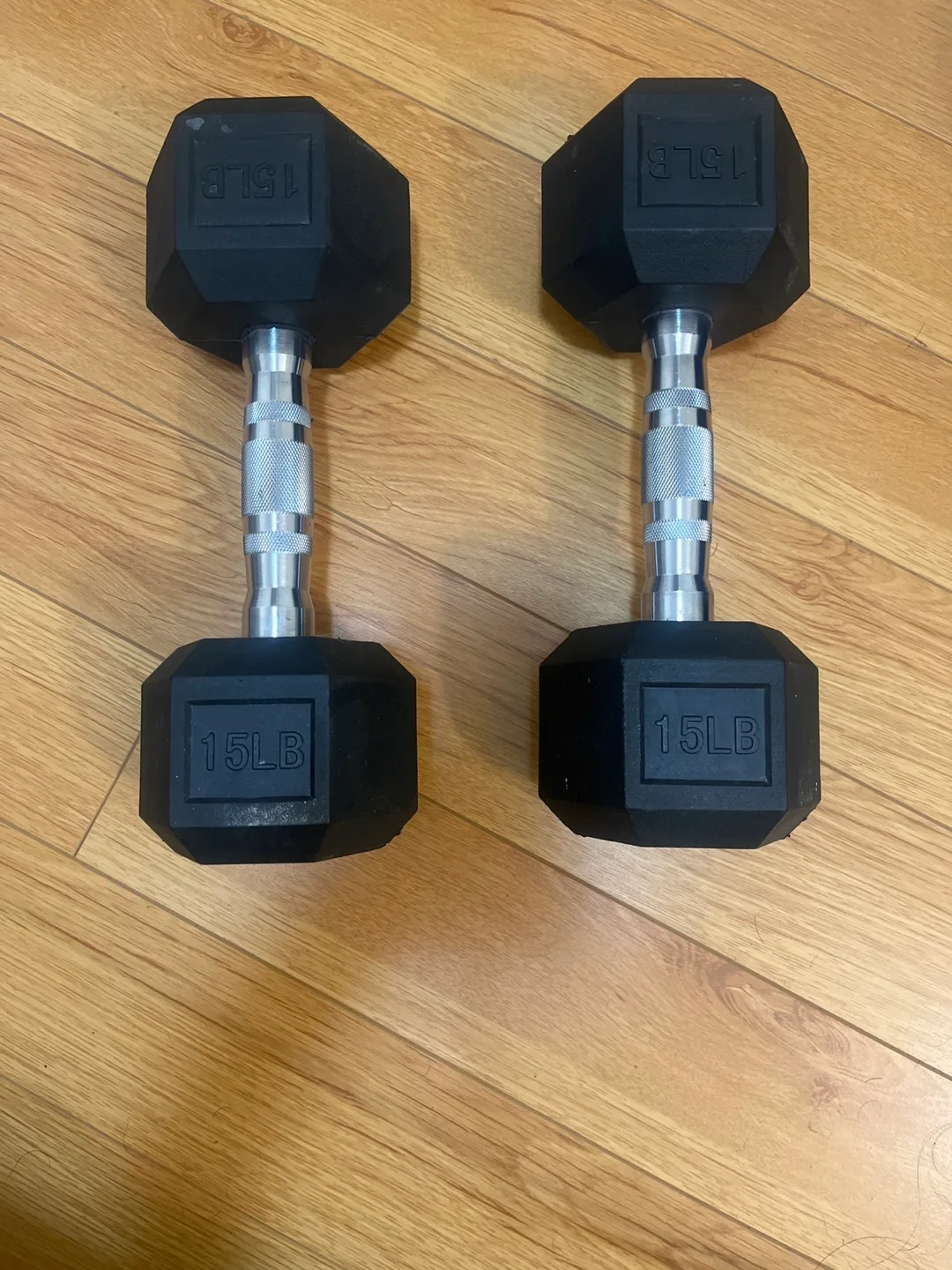 Pair of 15lb Dumbbells - Available only today thumbnail