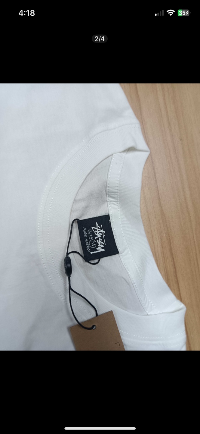 Stussy Dice Tee - Size M - White - photo 3