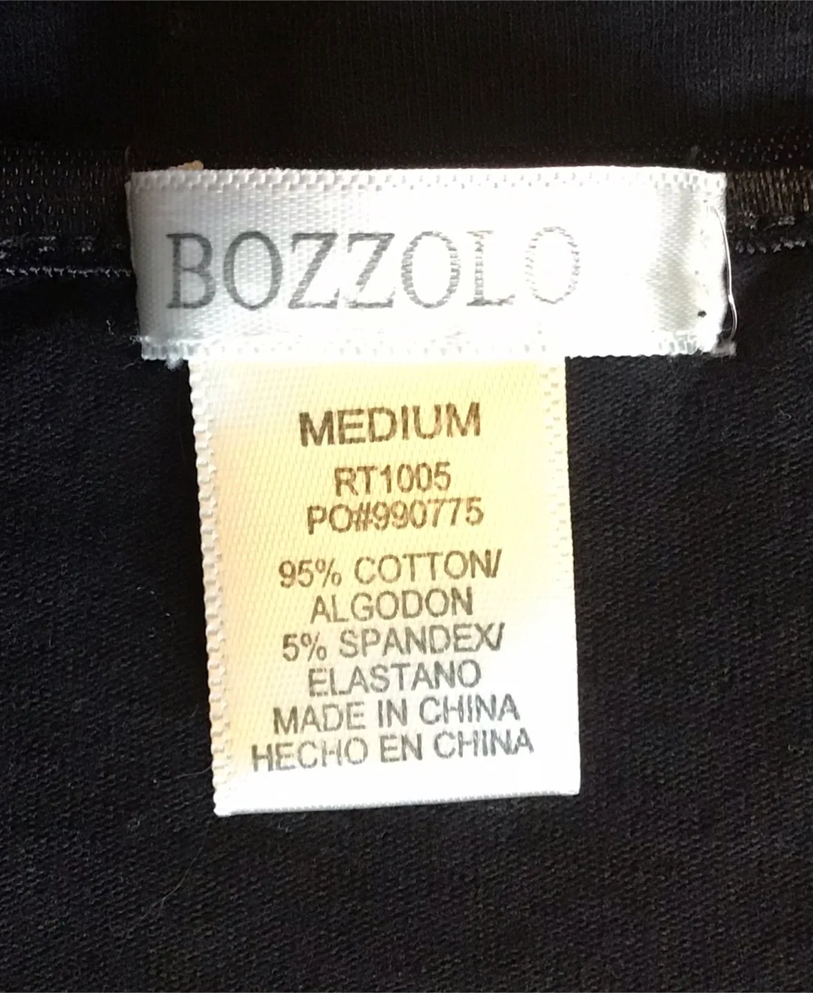 🤩 Bozzolo Black Tank Top - Size S image indicator(2)