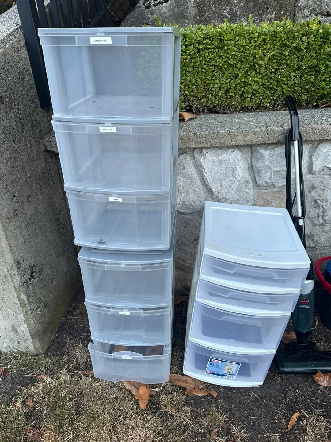 Multiple Plastic Drawer Storage Towers thumbnail