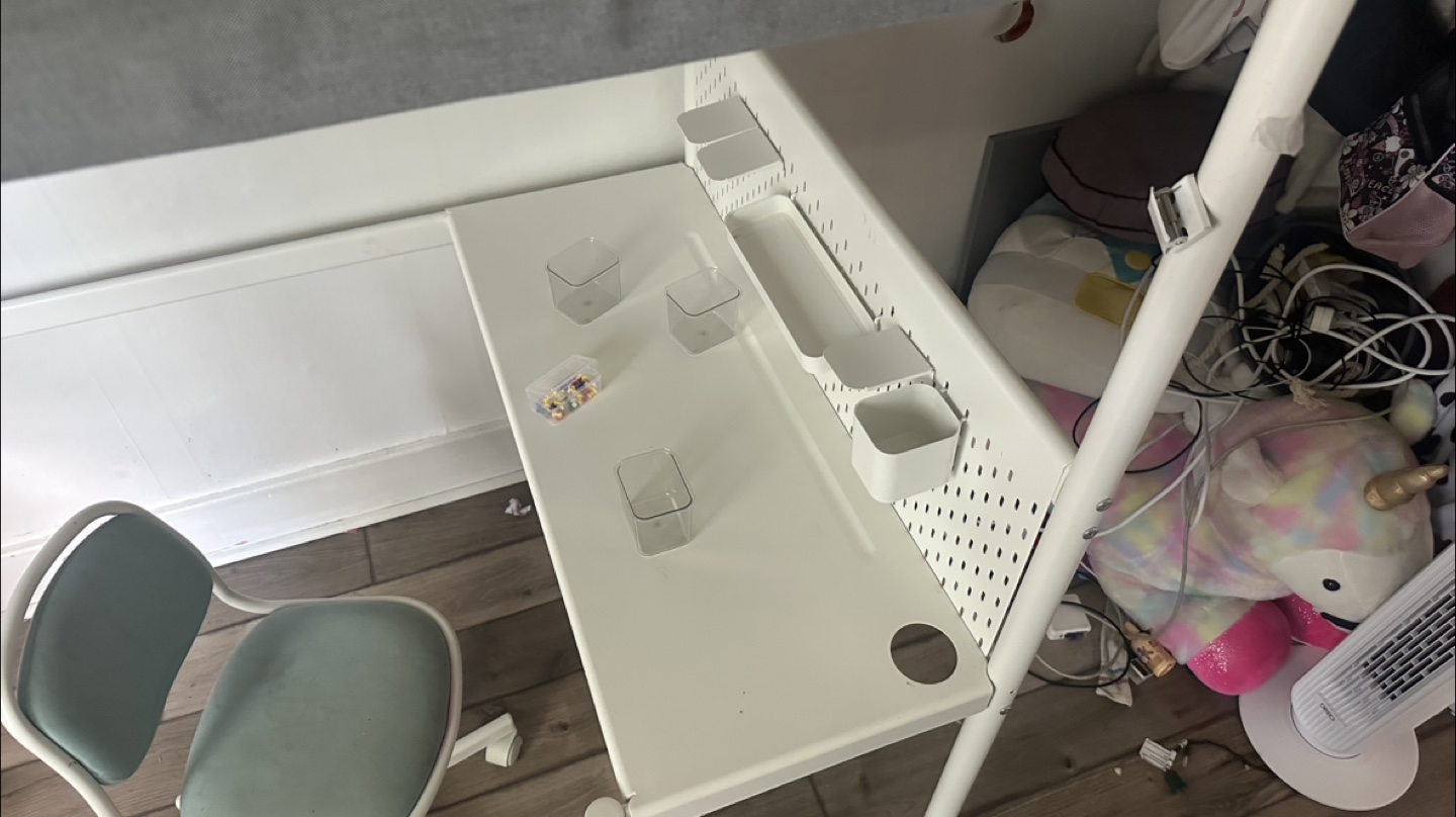 IKEA Loft Bed with Desk and Chair - photo 5
