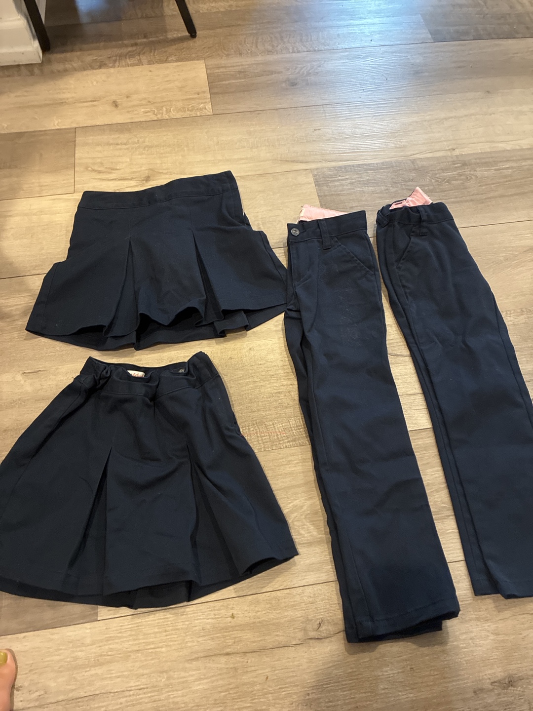 Girls' Navy School Uniform Skirts & Pants