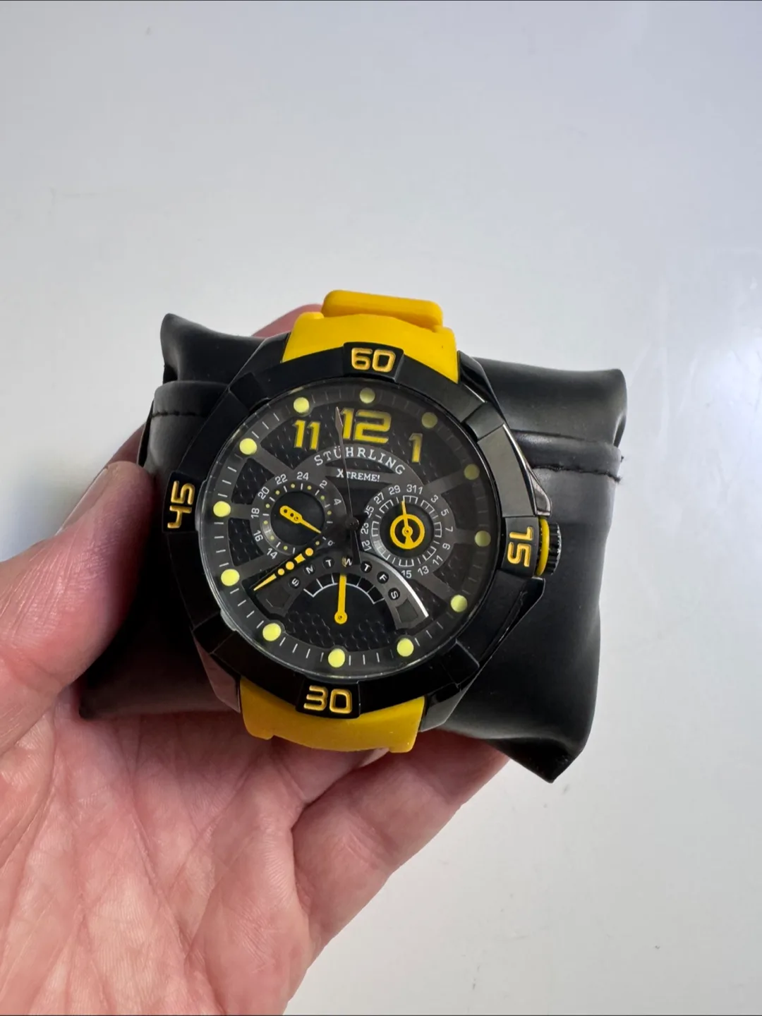 Stührling Xtreme Men's Watch - Yellow (new battery) thumbnail