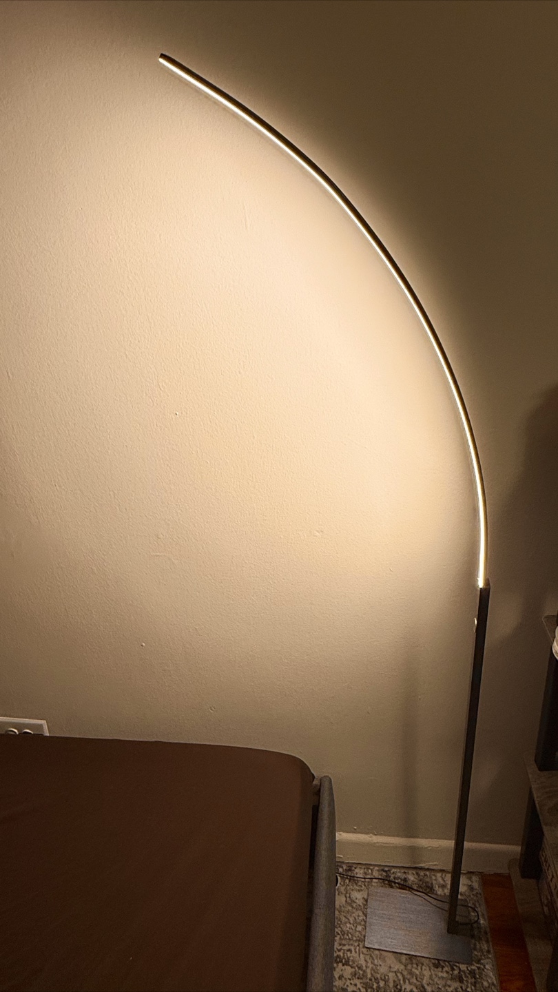 Aesthetic Arc Floor Lamp - Black Finish