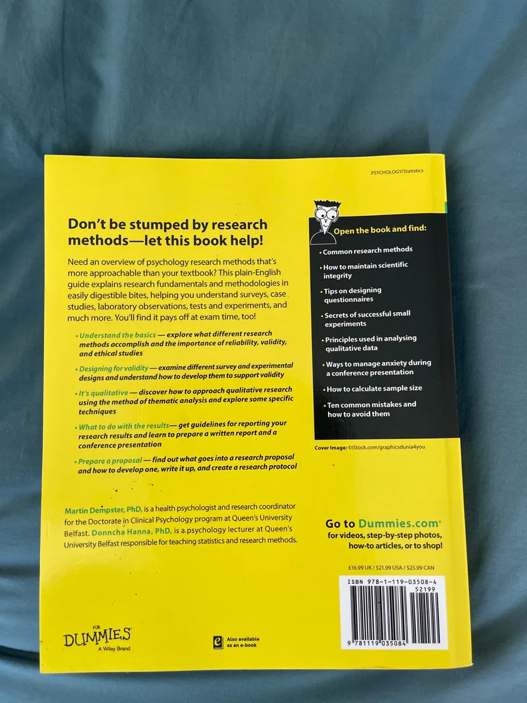 Research Methods in Psychology for Dummies Book image indicator(3)