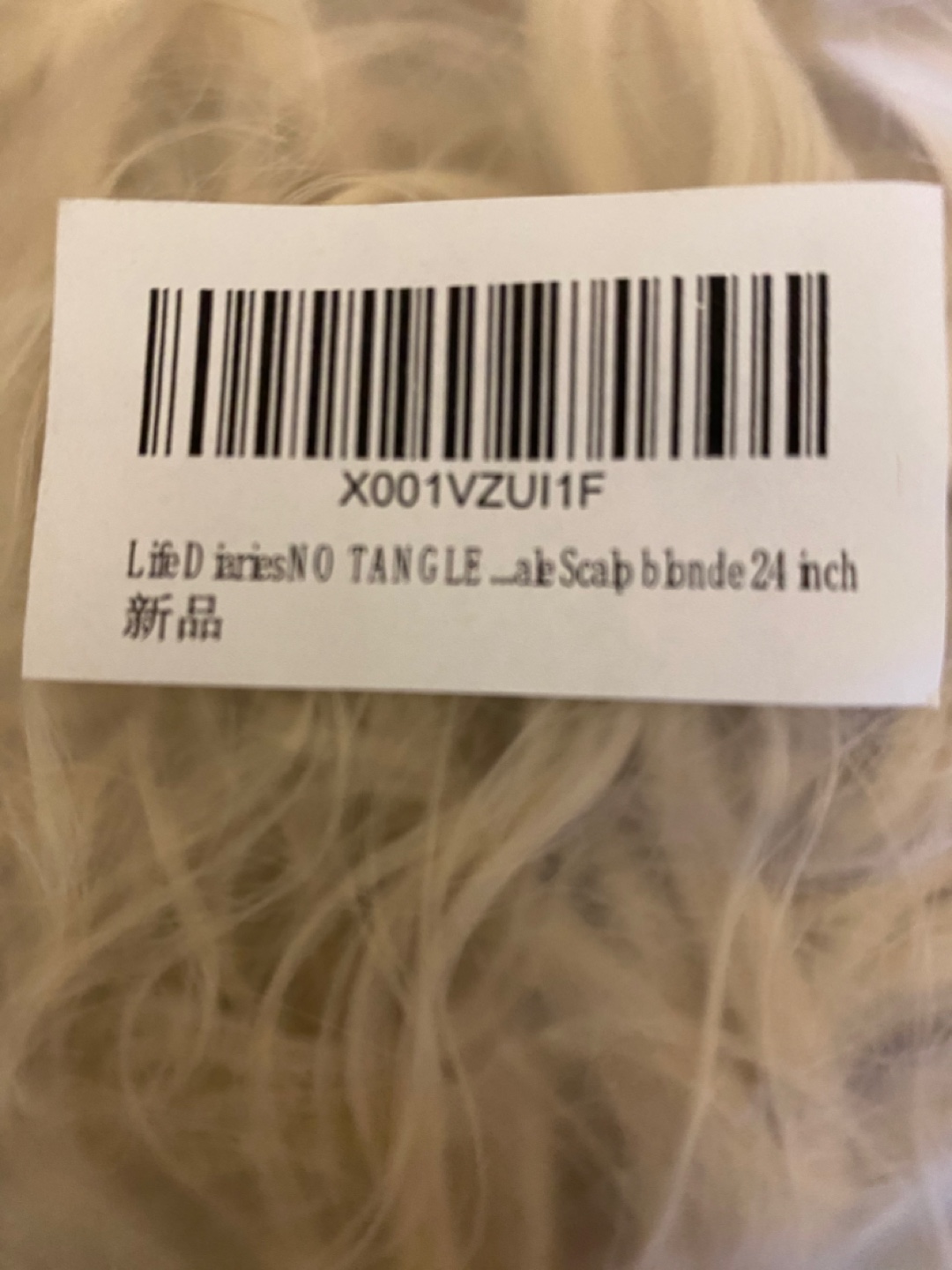 Life Diaries Blonde Wig - 24 inch, New - photo 3