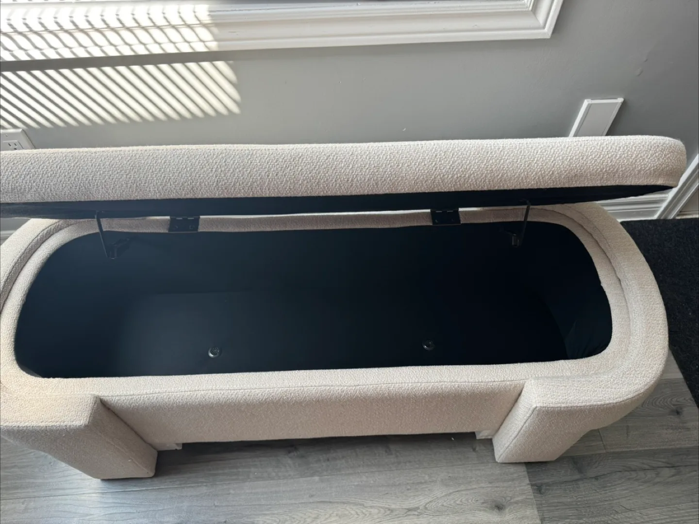 Storage Ottoman Bench - Beige image indicator(3)