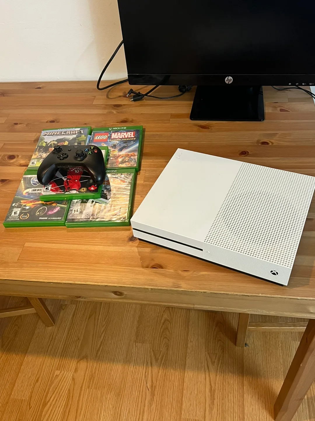 Xbox One S White Console + Controller + Games thumbnail