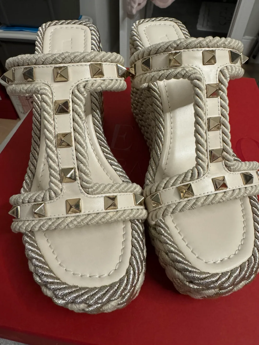 Authentic Valentino Rockstud Espadrilles thumbnail