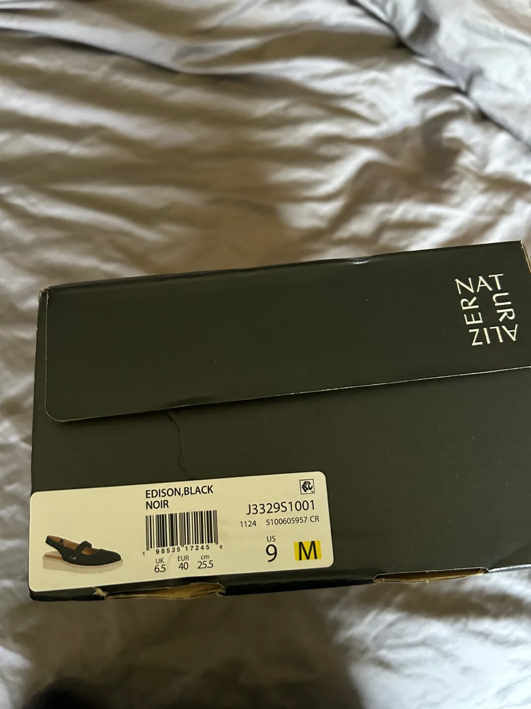 Naturalizer Black Leather Slingback Sandals image indicator(8)