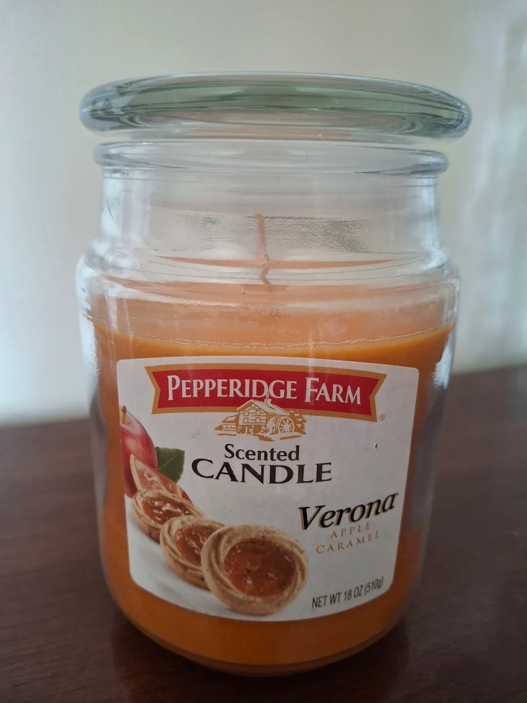 Apple caramel scented candle thumbnail