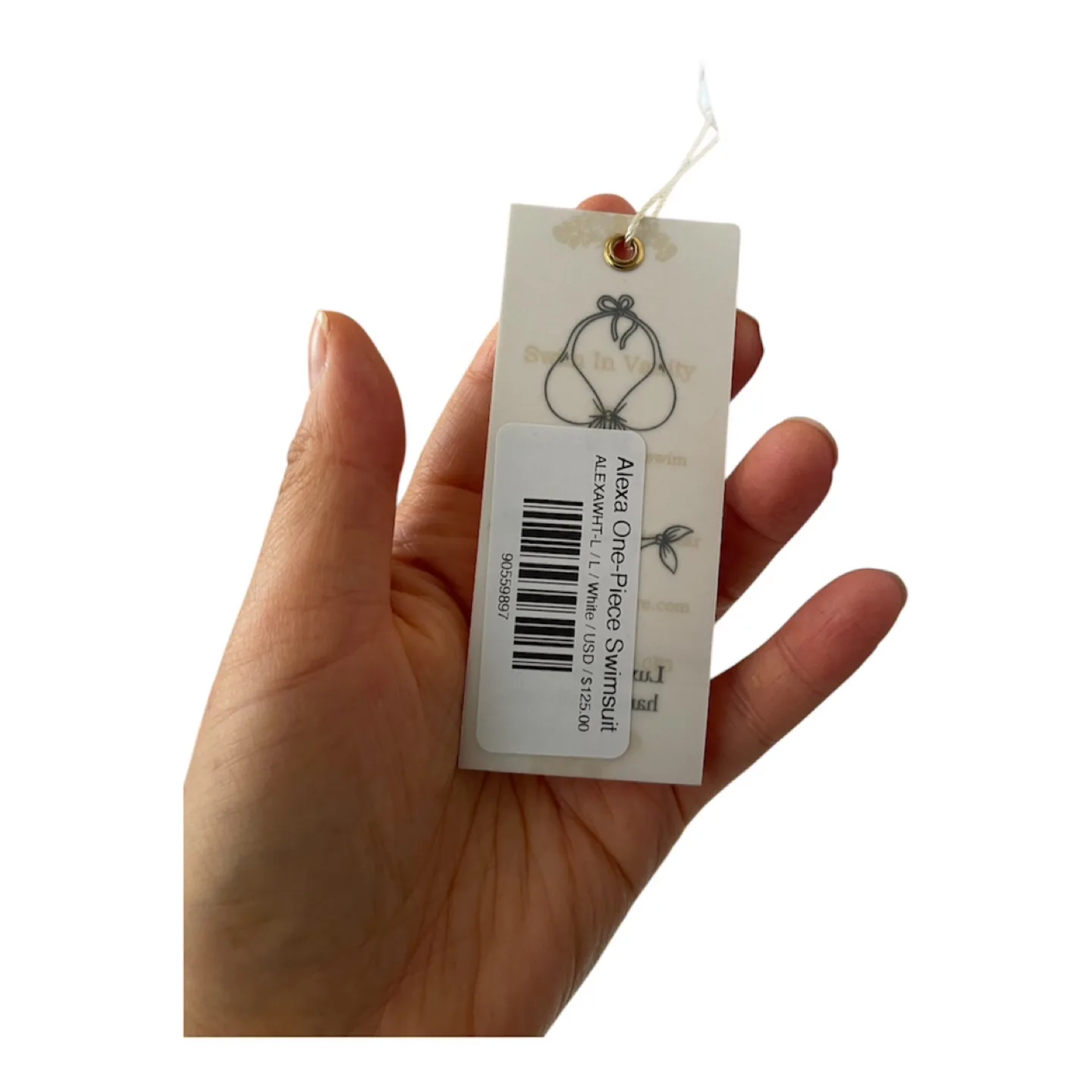 NWT White Cut Out Monokini Swimsuit Large image indicator(10)