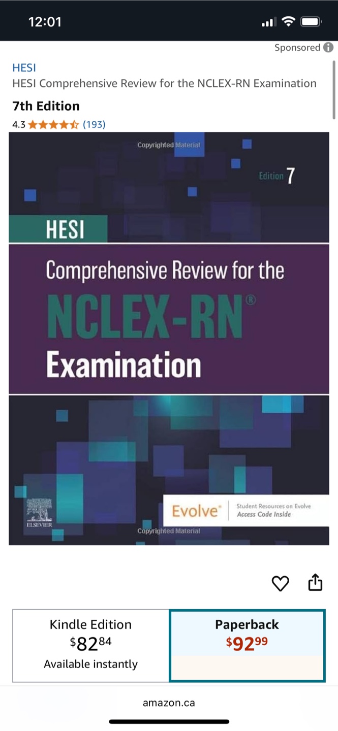 nursing textbook HESI for the NCLEX-RN