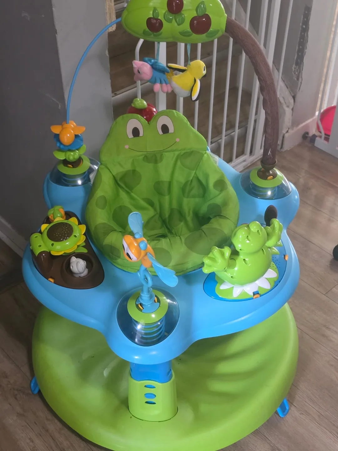 Frog themed baby jumper thumbnail