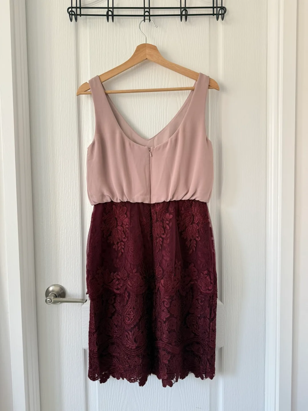 REISS Pink and Maroon Dress image indicator(2)