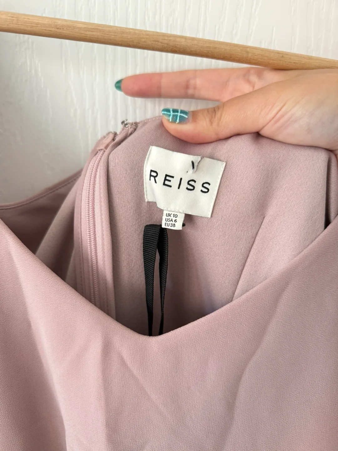 REISS Pink and Maroon Dress image indicator(3)