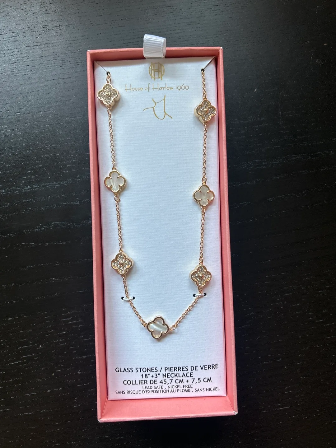 Gold Clover Necklace (New in Box) thumbnail