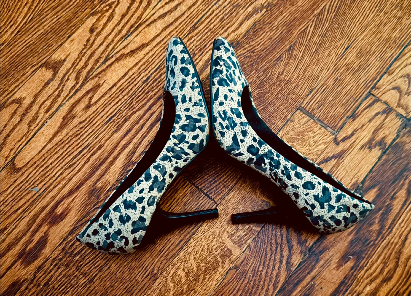Fioni Leopard Print Heels - Size 8 thumbnail