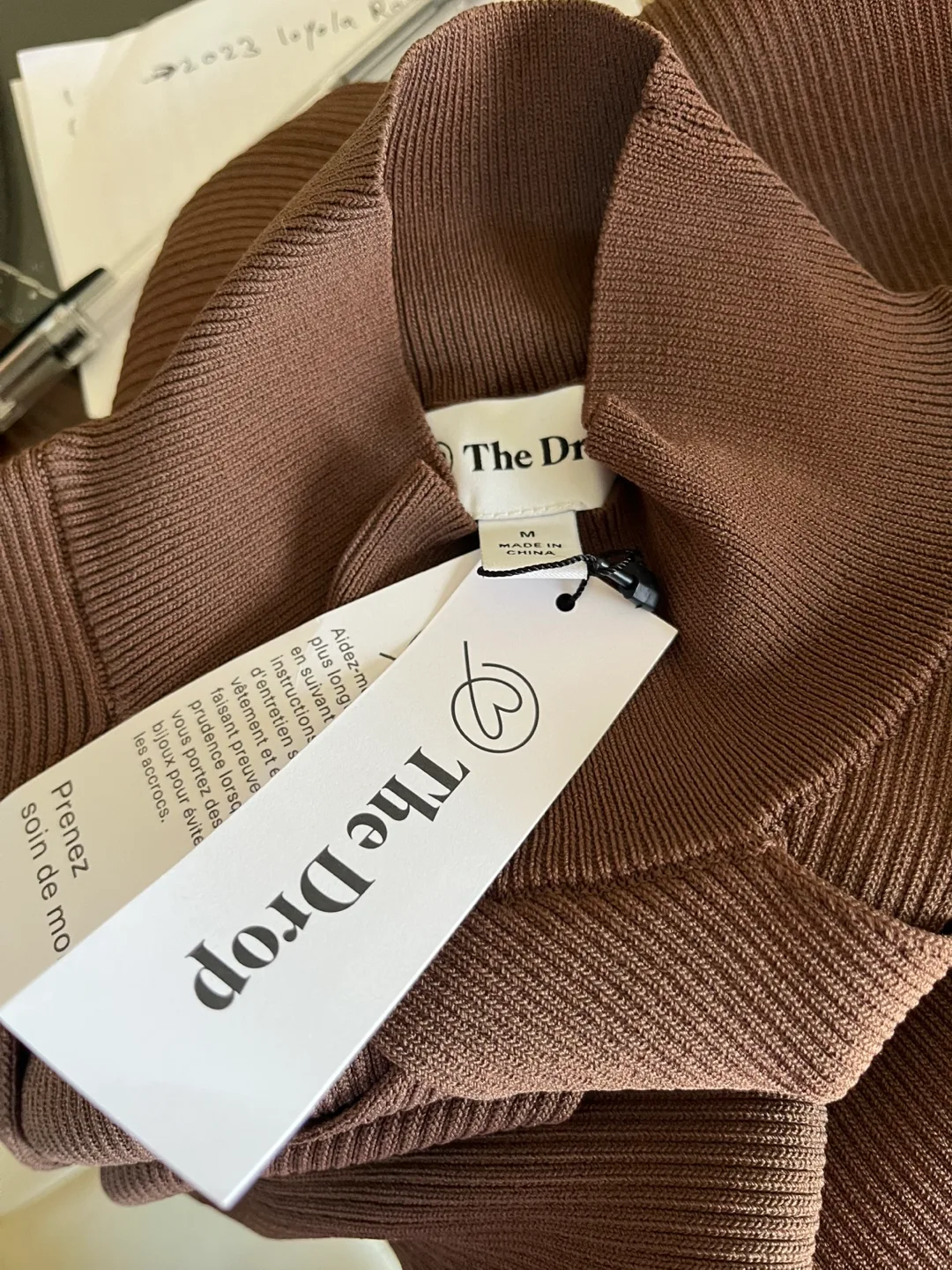 The Drop Brown Cutout Knit Top thumbnail