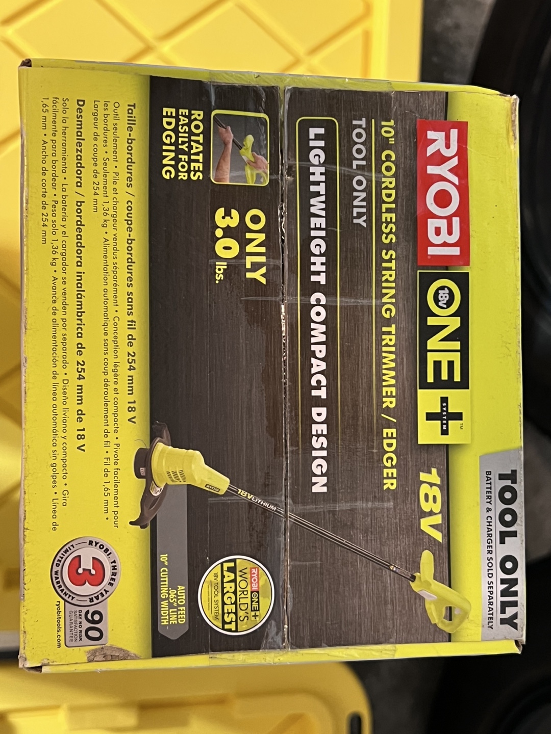 Ryobi ONE+ 18V Cordless String Trimmer/Edger - Tool Only - photo 2
