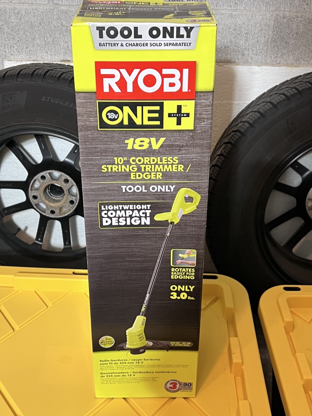 Ryobi ONE+ 18V Cordless String Trimmer/Edger - Tool Only
