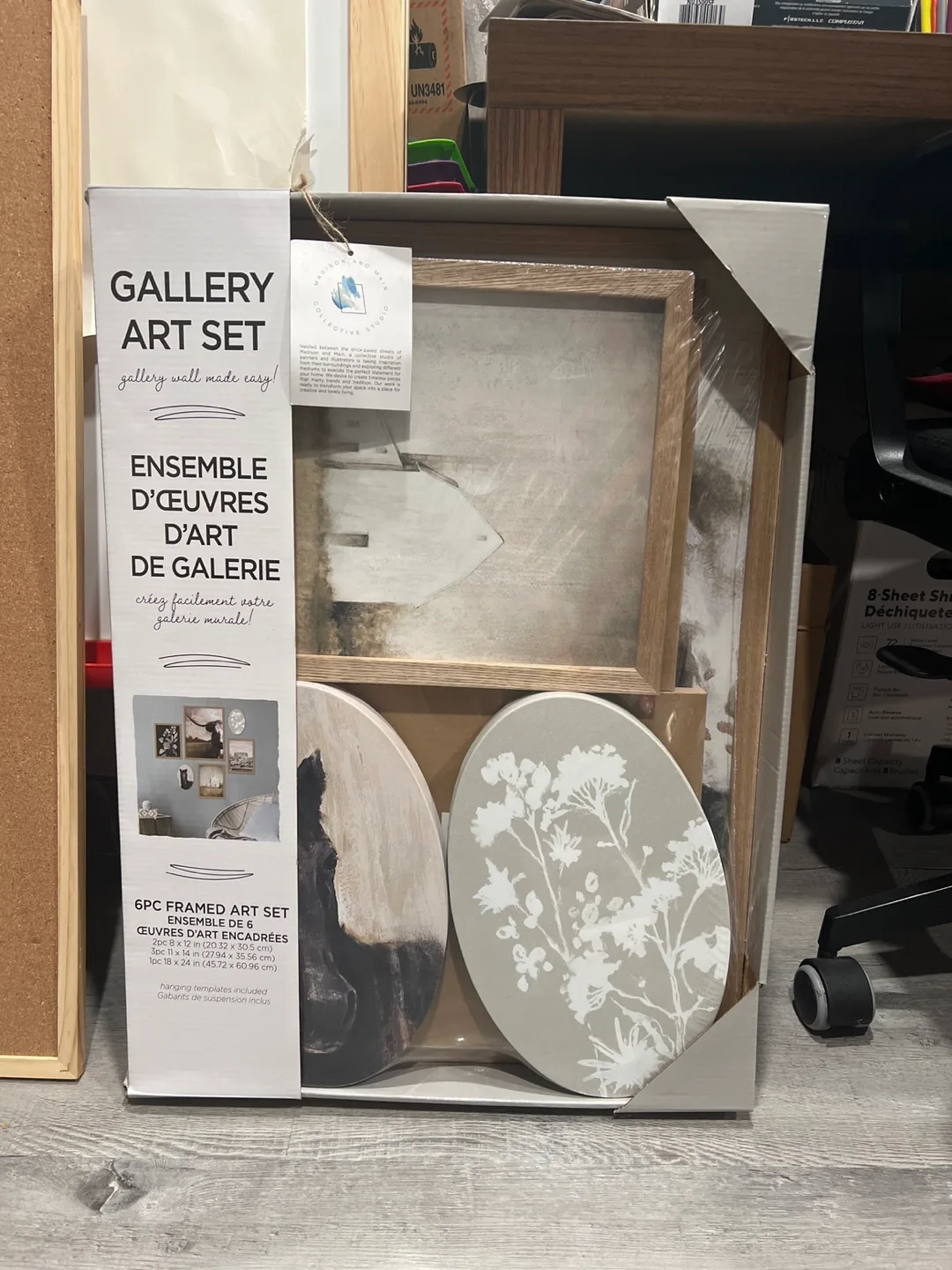 Madison and Main Gallery Art Set - 6 Piece Framed