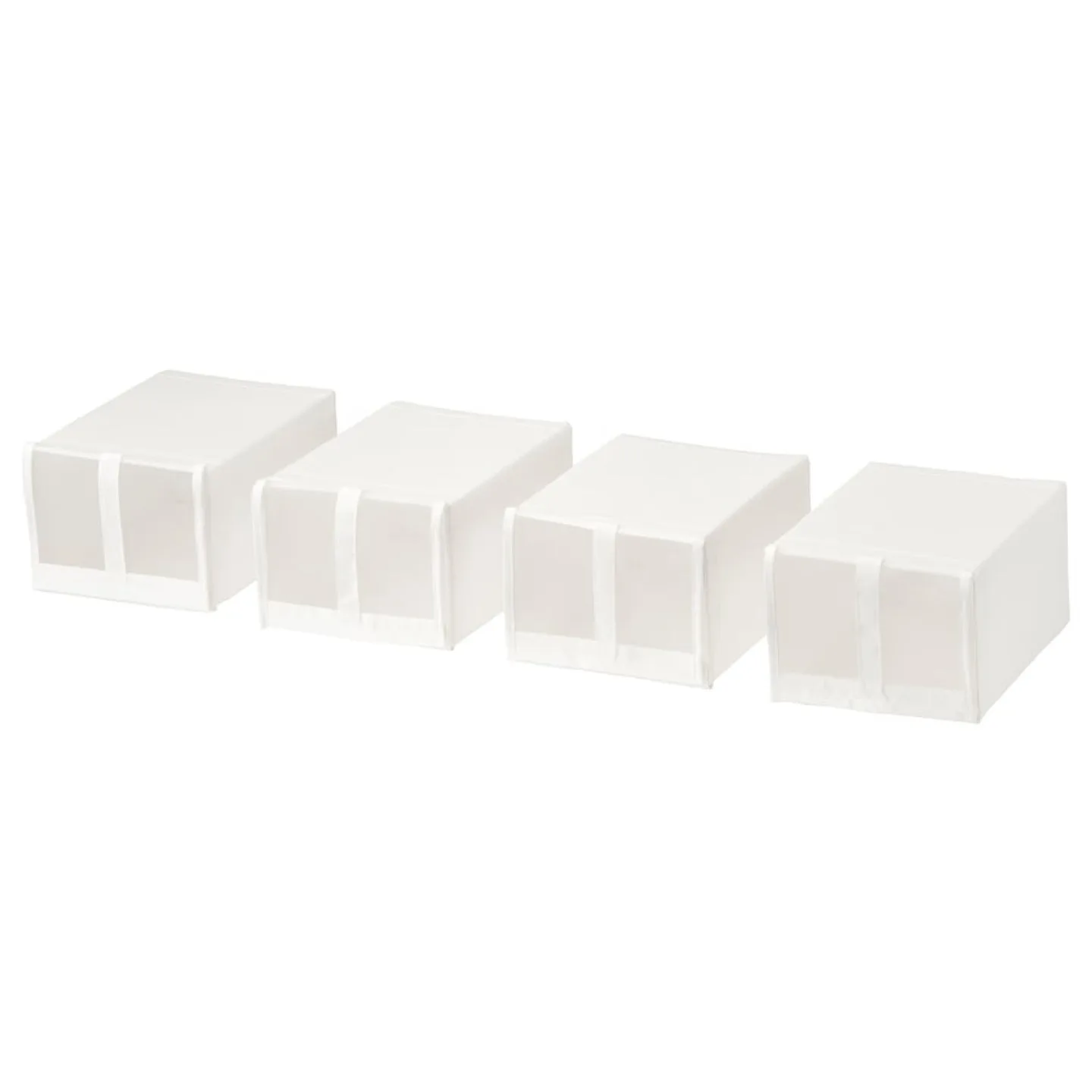 3 IKEA SKUBB Shoe Box White 4-Pack each (New) image indicator(2)
