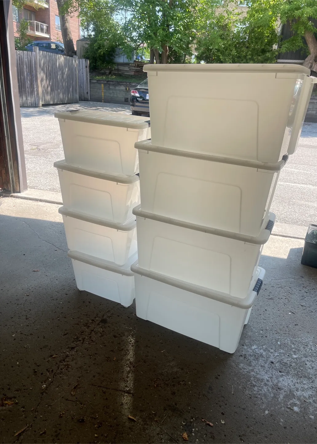 White Storage Bins - 22x16x13 inches thumbnail