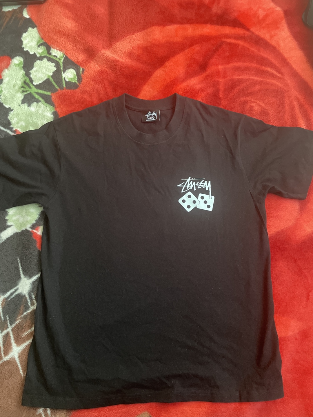 Stussy Dice Tee - Black, Size M - photo 2