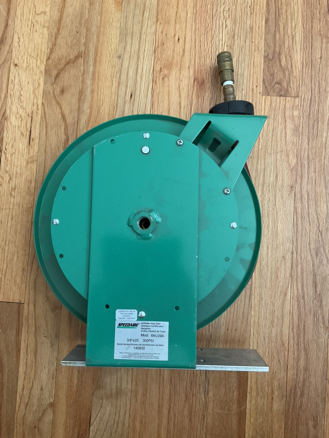 Speedaire Air/Water Hose Reel - 3/8"x25' 300PSI - photo 2