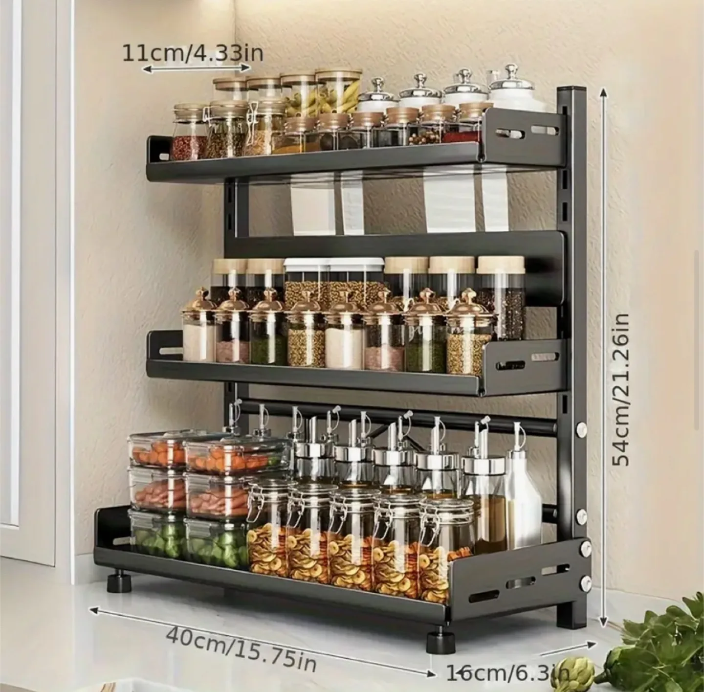 3-Tier Carbon Steel Rack Organizer (Brand new in box) thumbnail