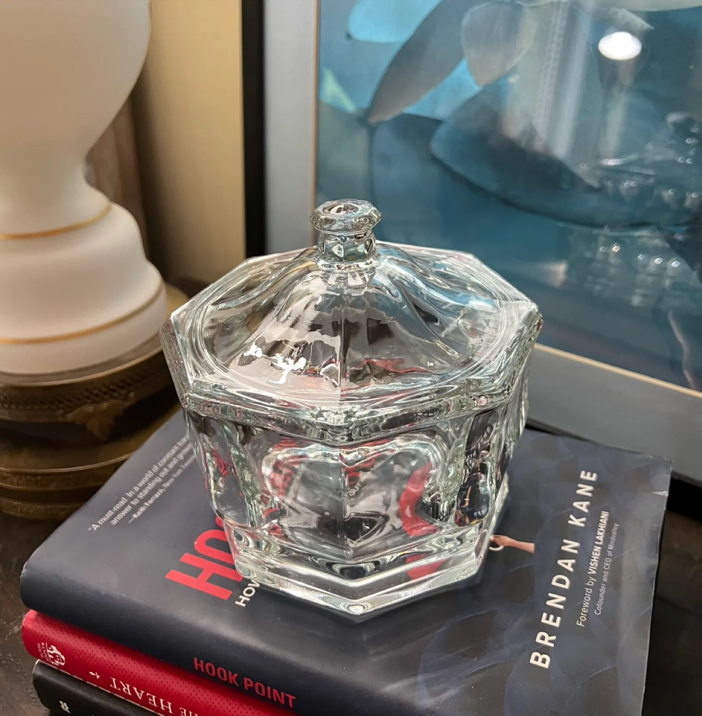 Vintage Glass Lidded Dish thumbnail