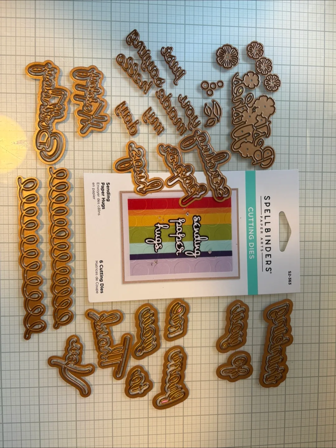 Spellbinders bundle including Sending Paper Hugs Cutting Dies thumbnail