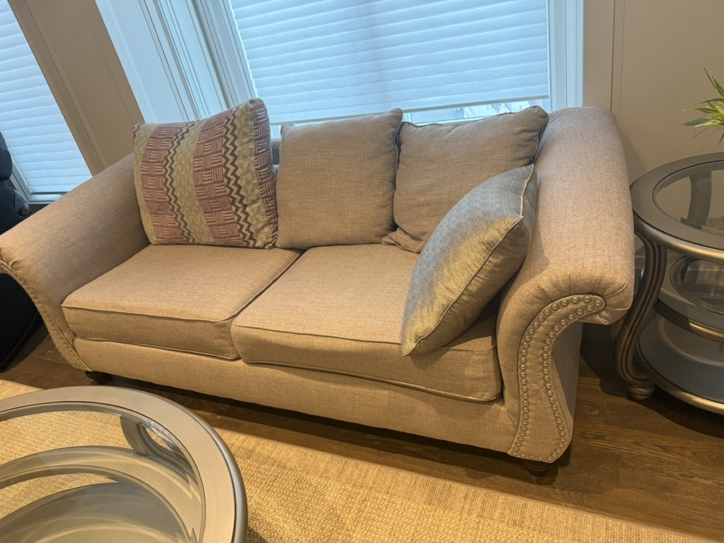 Loveseat Sofa - Beige Colour