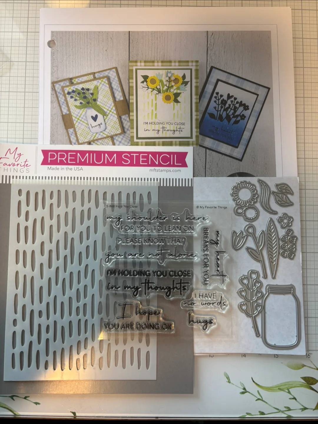 My Favorite Things Premium Stencil & Stamp Set thumbnail