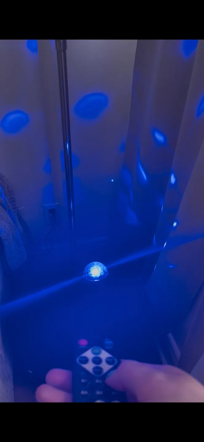 Sound-Activated Disco Party Light with Remote image indicator(9)