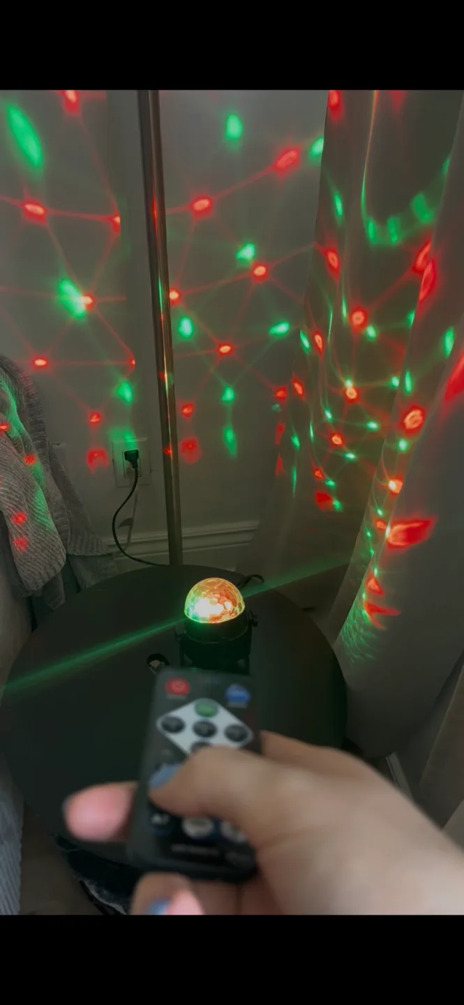 Sound-Activated Disco Party Light with Remote image indicator(8)