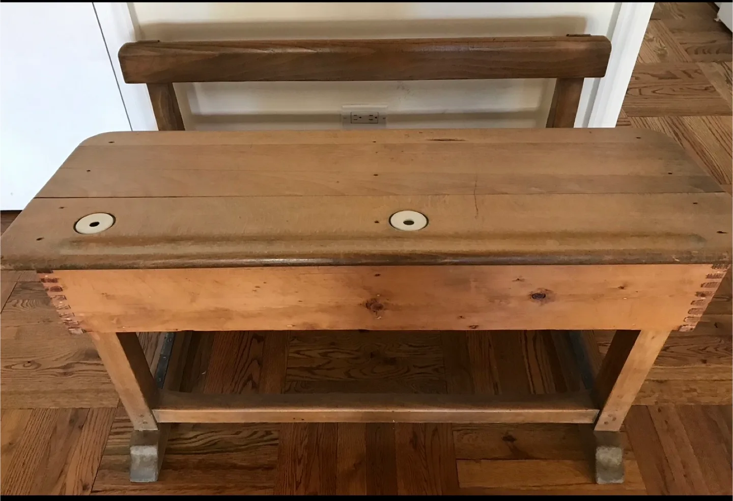 ANTIQUE FRENCH School Desk thumbnail