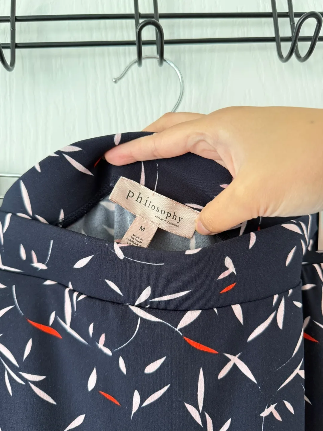 Philosophy Navy Skirt with Pink Patterns image indicator(2)