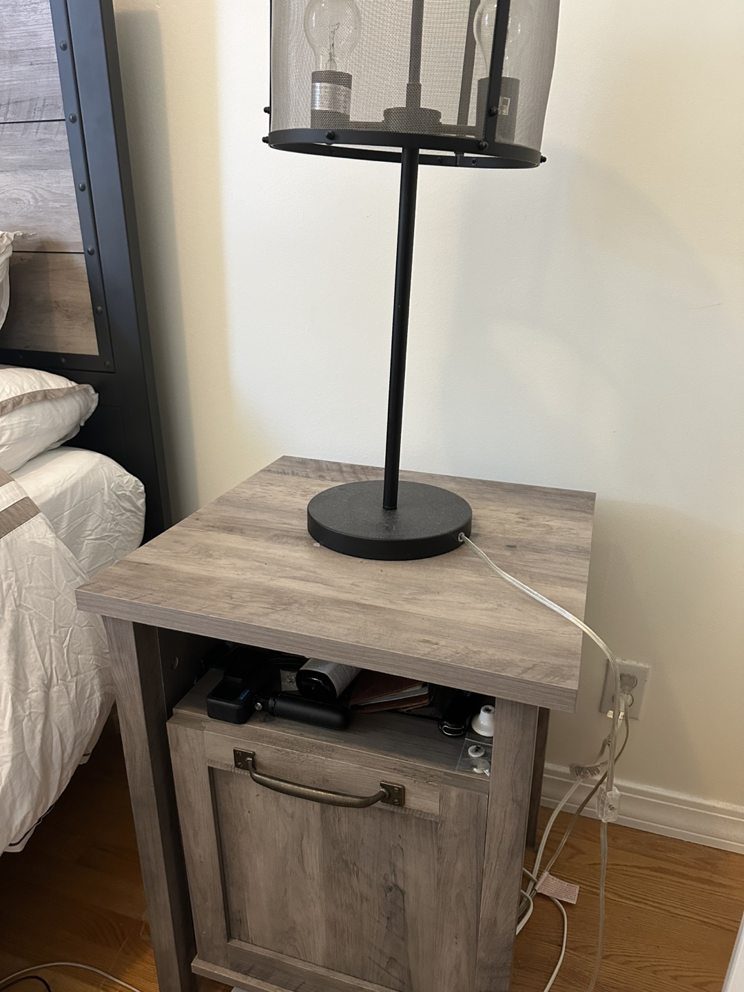 Nightstand with Lamp