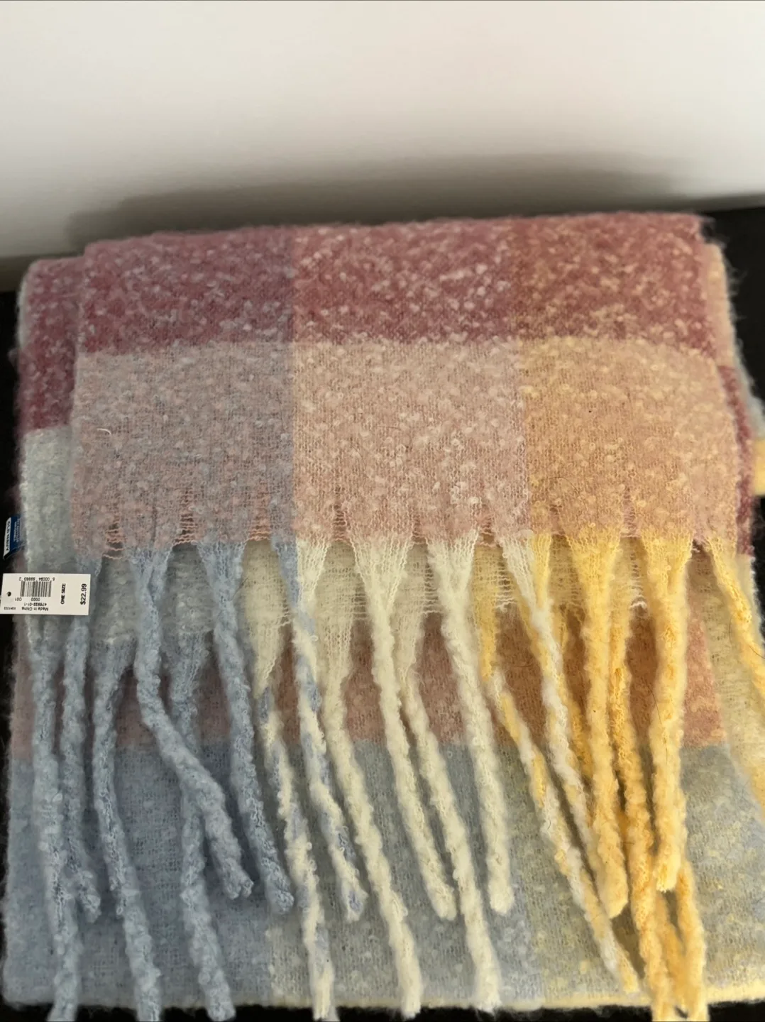 Old Navy Plaid Blanket Scarf - One Size thumbnail