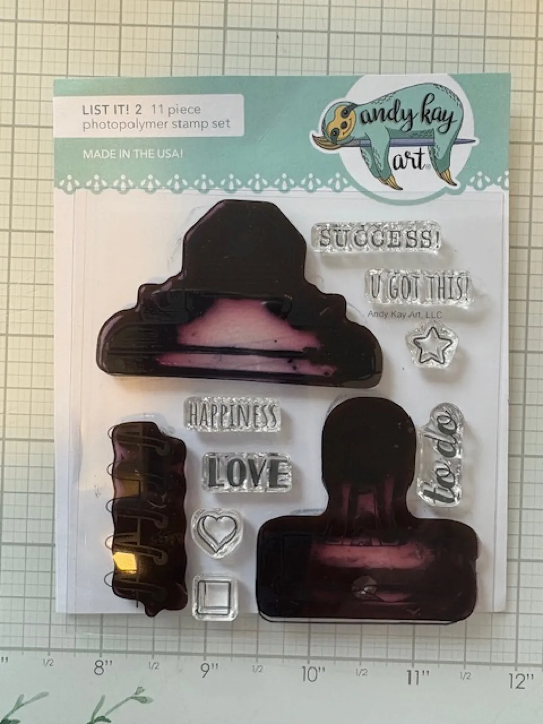 Andy Kay LIST IT! Stamp Set - 11 Piece thumbnail