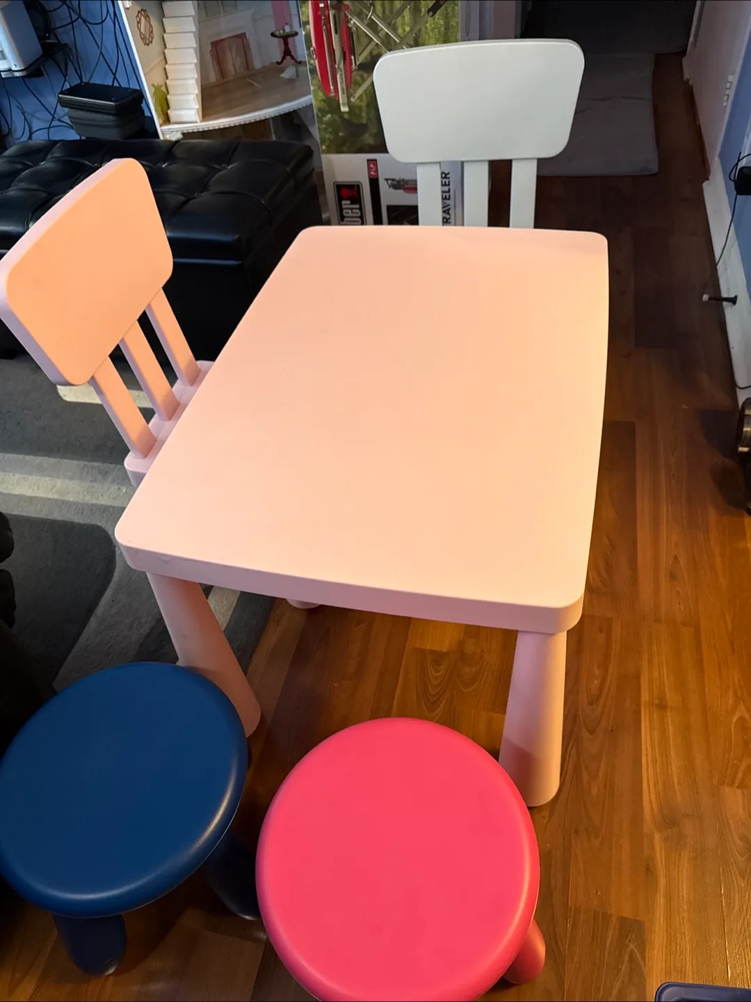 Ikea Lätt Children's Table with 2 Stools thumbnail