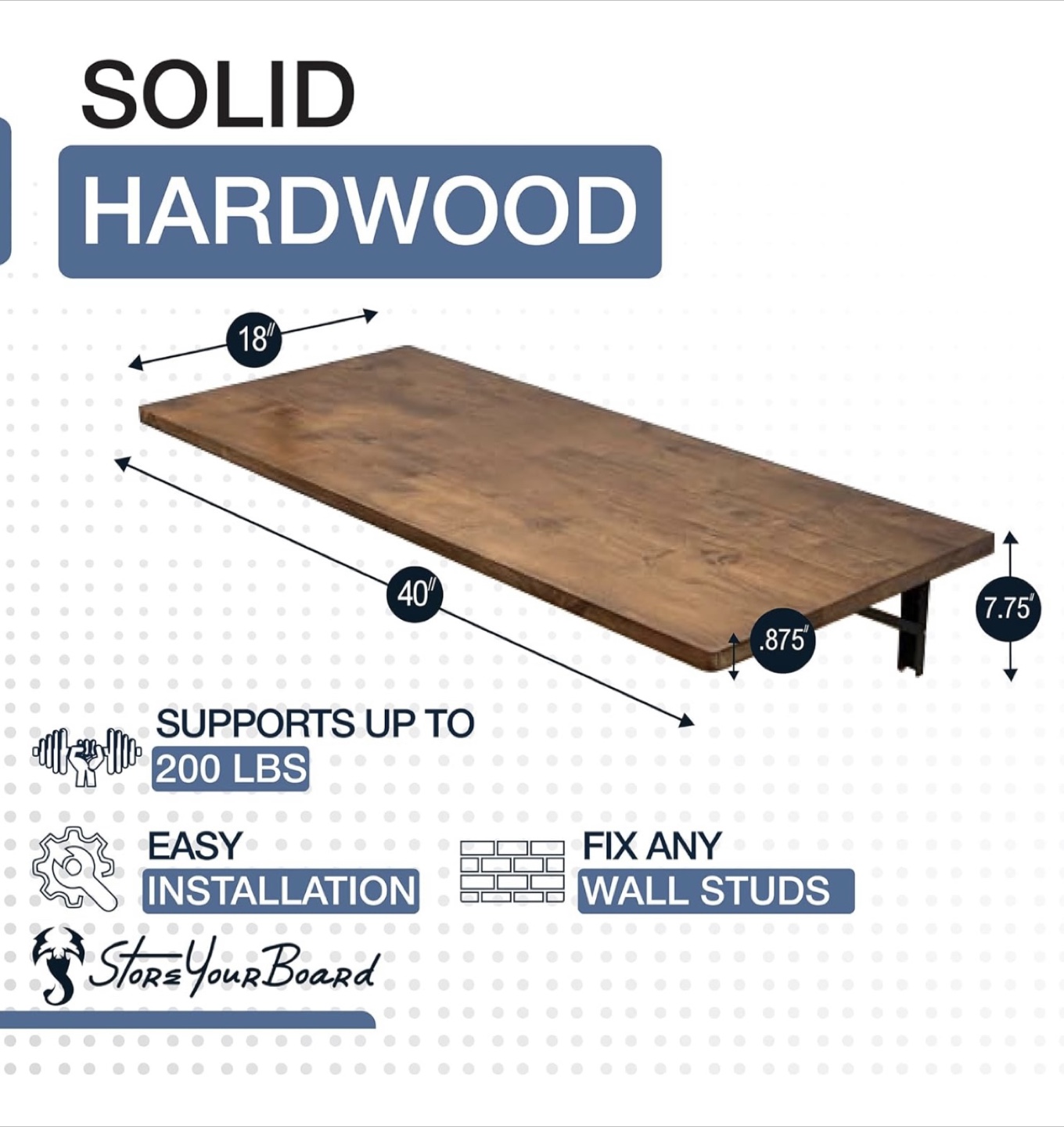 StoreYourBoard Folding Workbench - Wall Mounted - photo 3