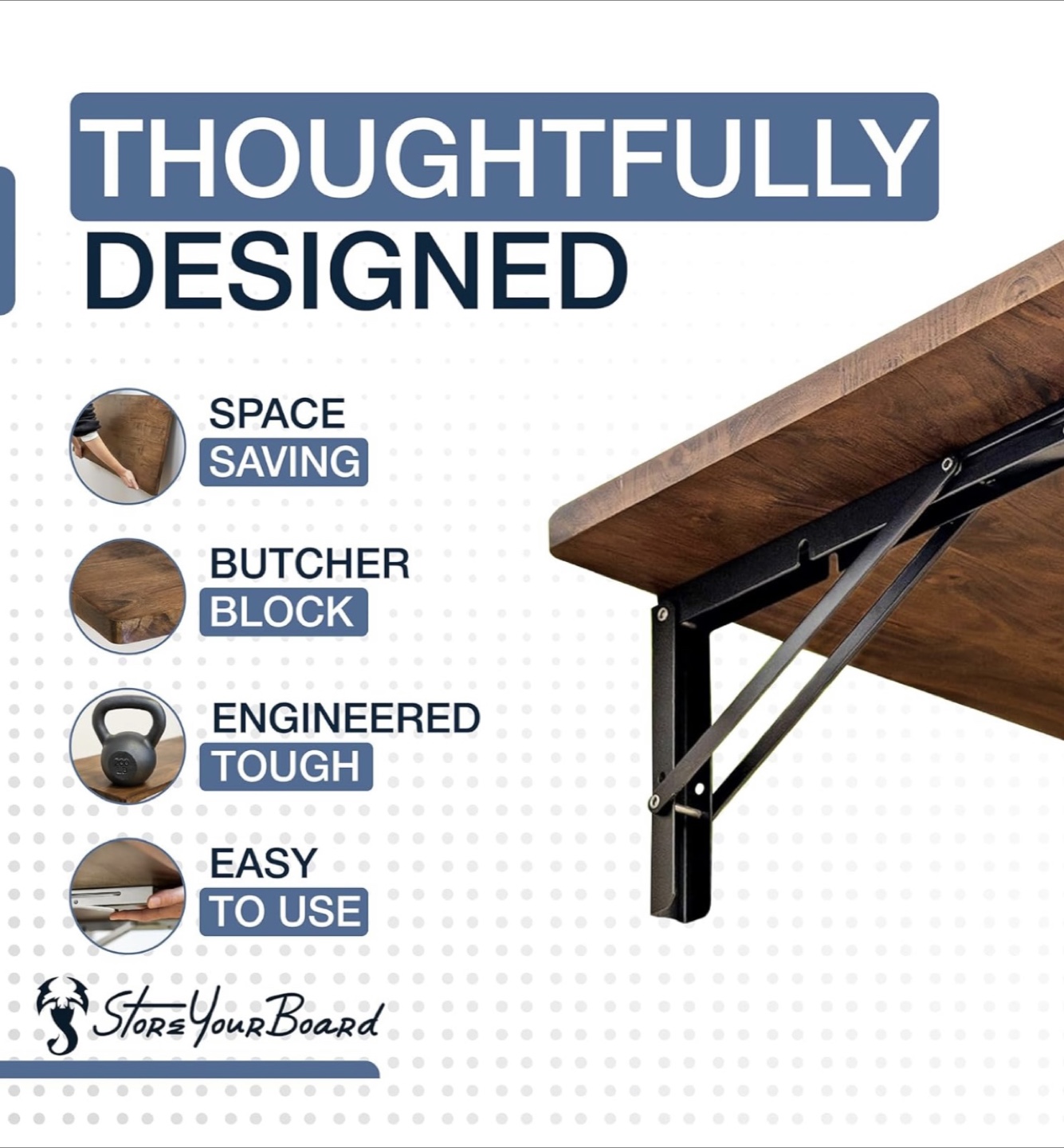 StoreYourBoard Folding Workbench - Wall Mounted - photo 5