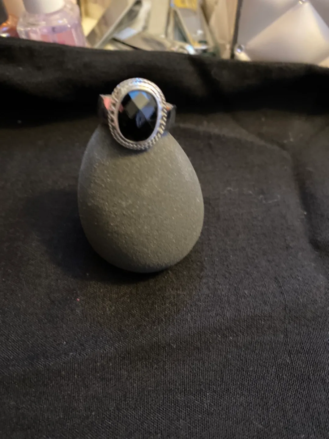 Black Stone Ring thumbnail